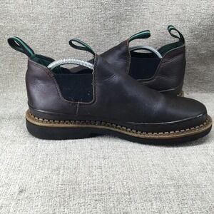 Georgia Boot Georgia Giant Romeos Boots Mens Size 11 Brown Leather Slip On Work